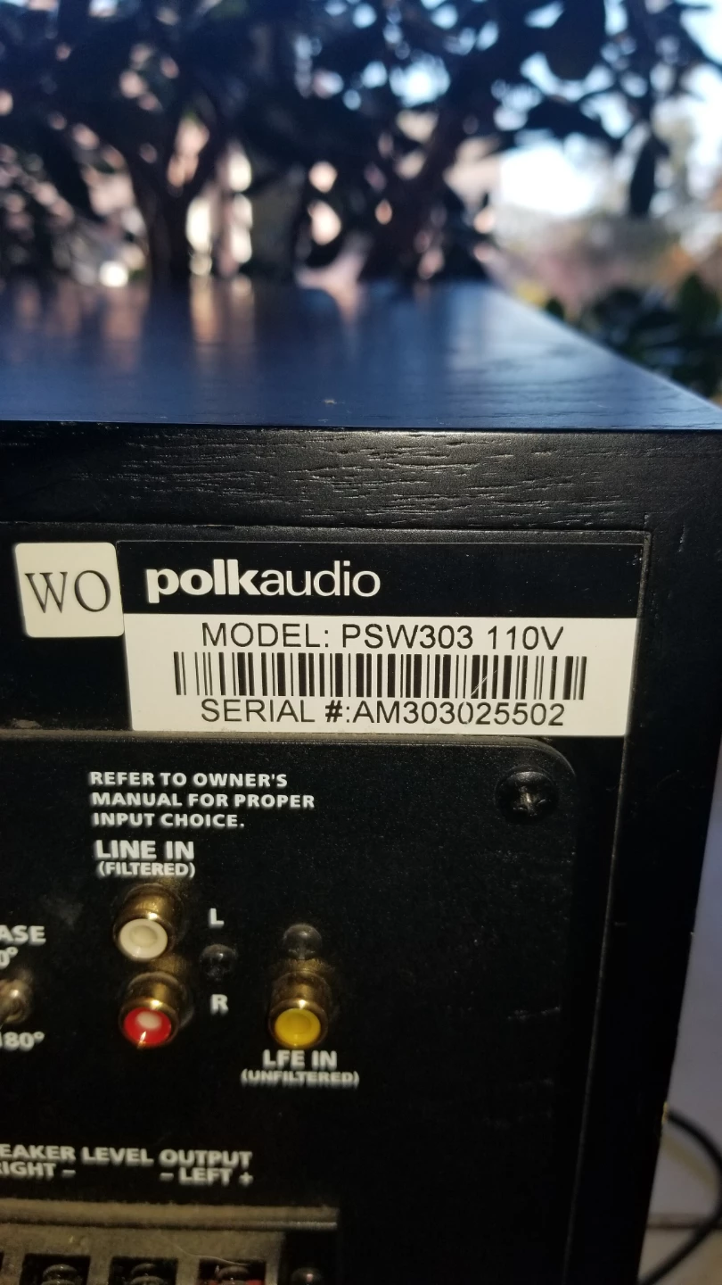 Polk Audio PSW303 Powered Subwoofer - photo 4