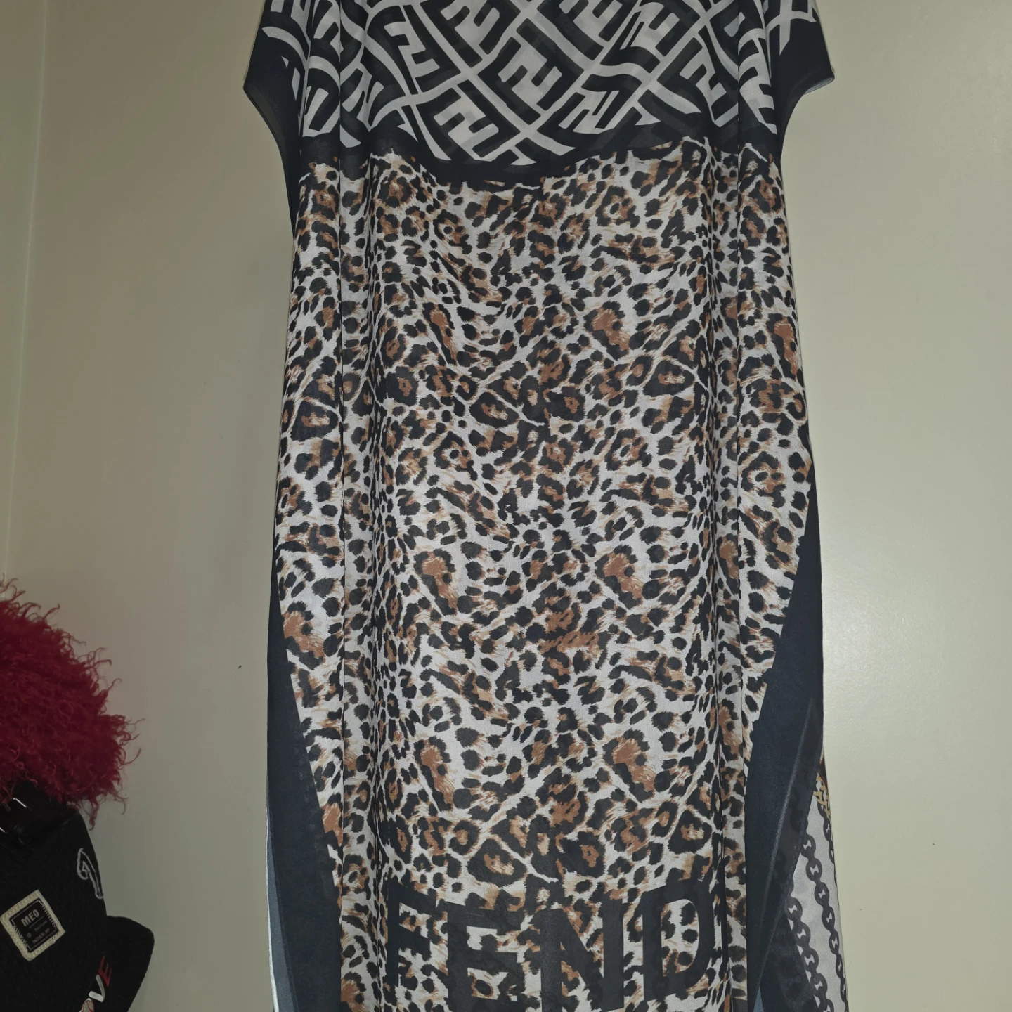 Leopard and Logo Scarf - photo 4