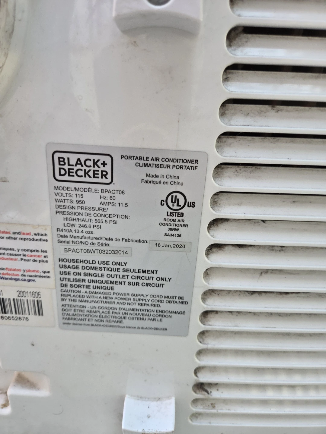 Black+Decker Portable Air Conditioner - photo 2