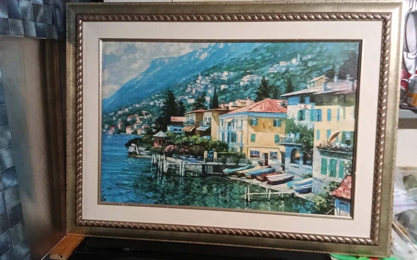 Howard Behrens "Lugano Coastline" Framed
