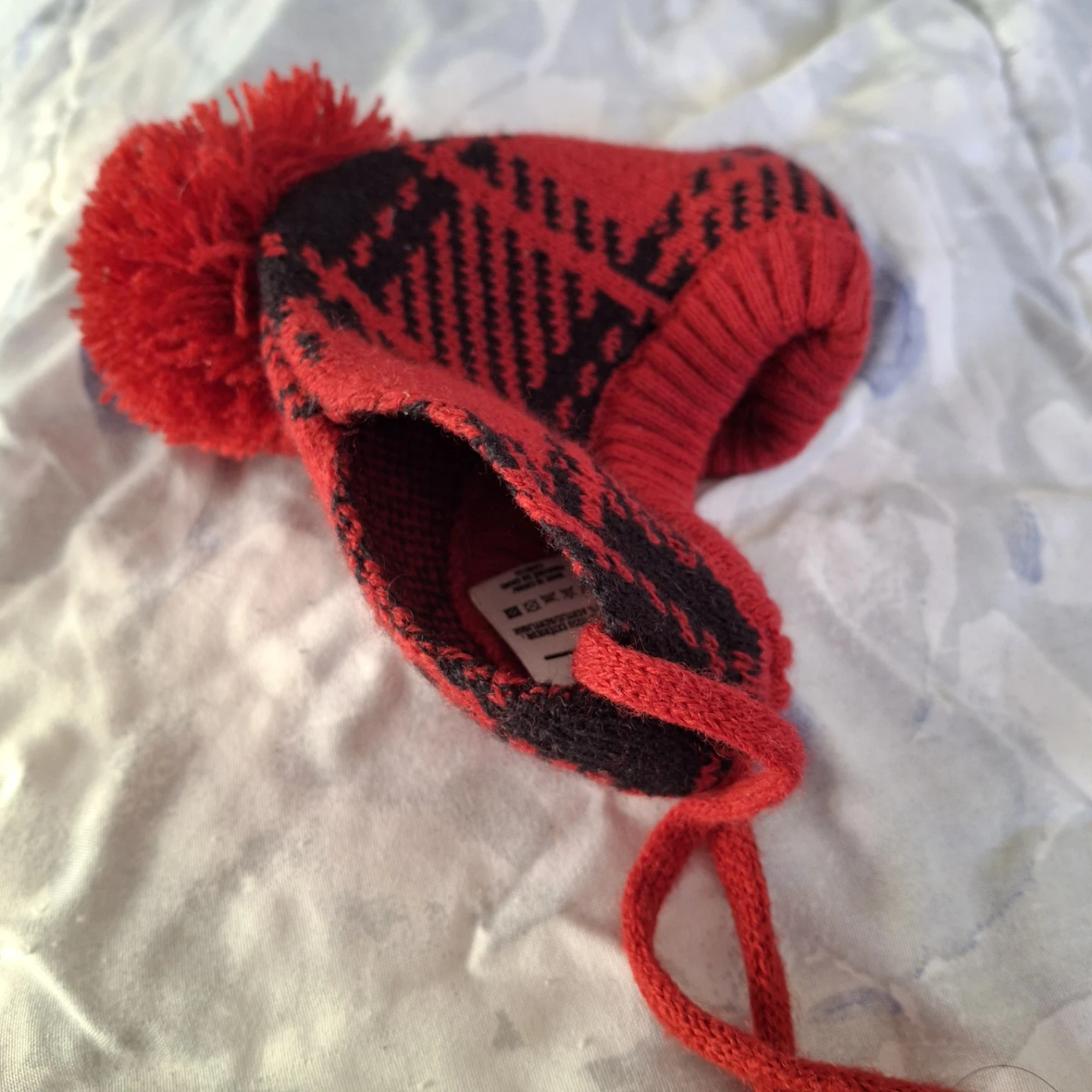 Pet Plaid Pom-Pom Hat size small - photo 2