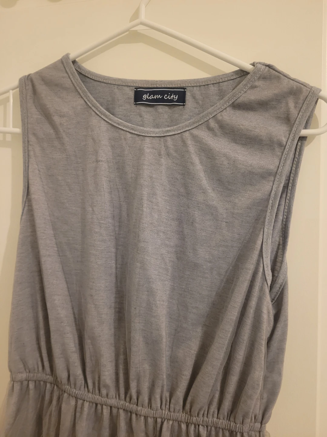 Glam City Grey Sleeveless Dress - photo 3
