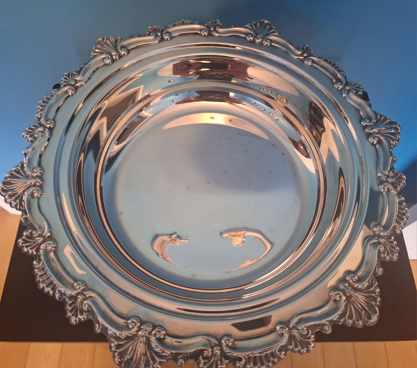 Vintage Silver-Plated Serving Dish with Glass Insert - photo 5
