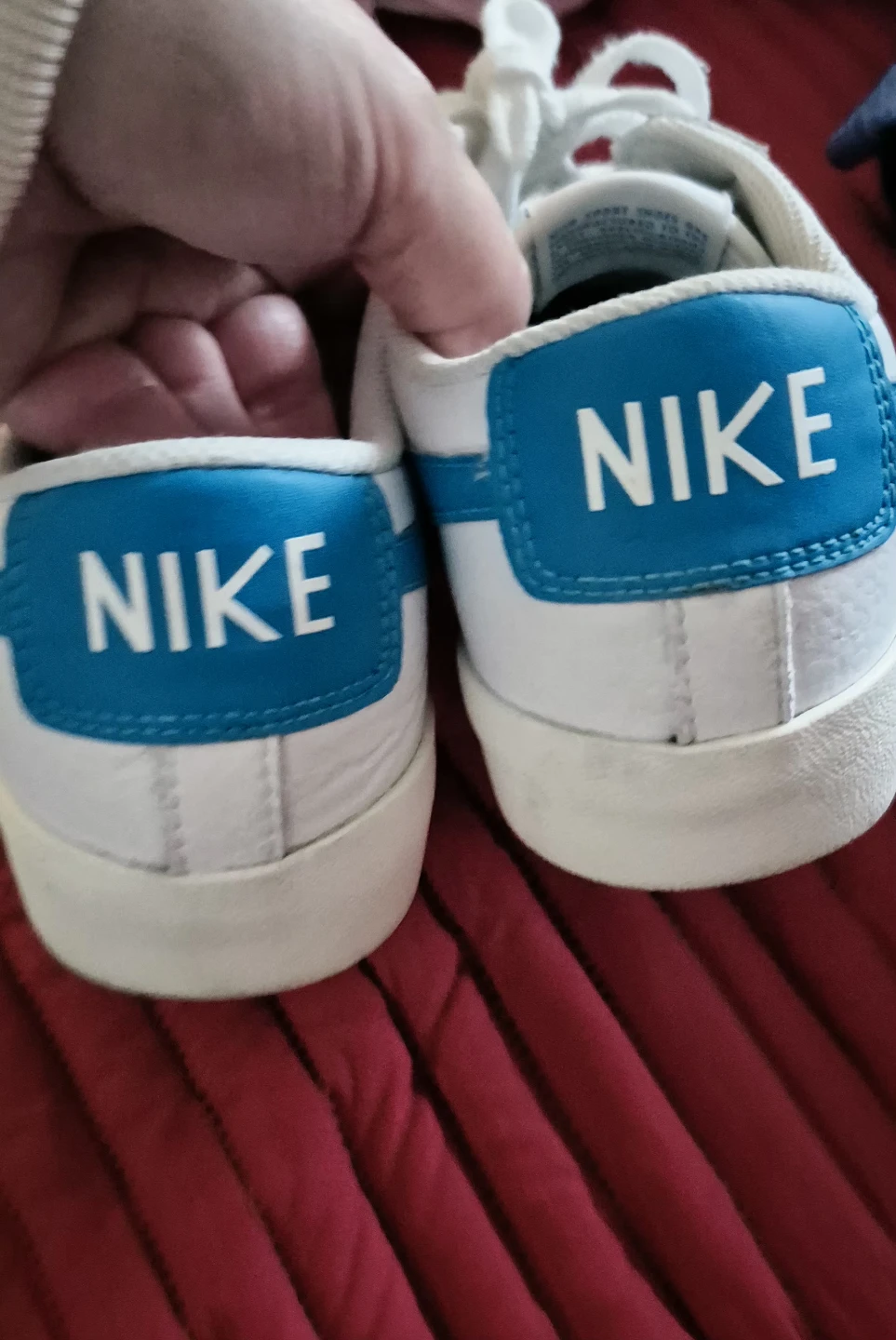 Nike Blazer Low Sneakers White and Blue - photo 3