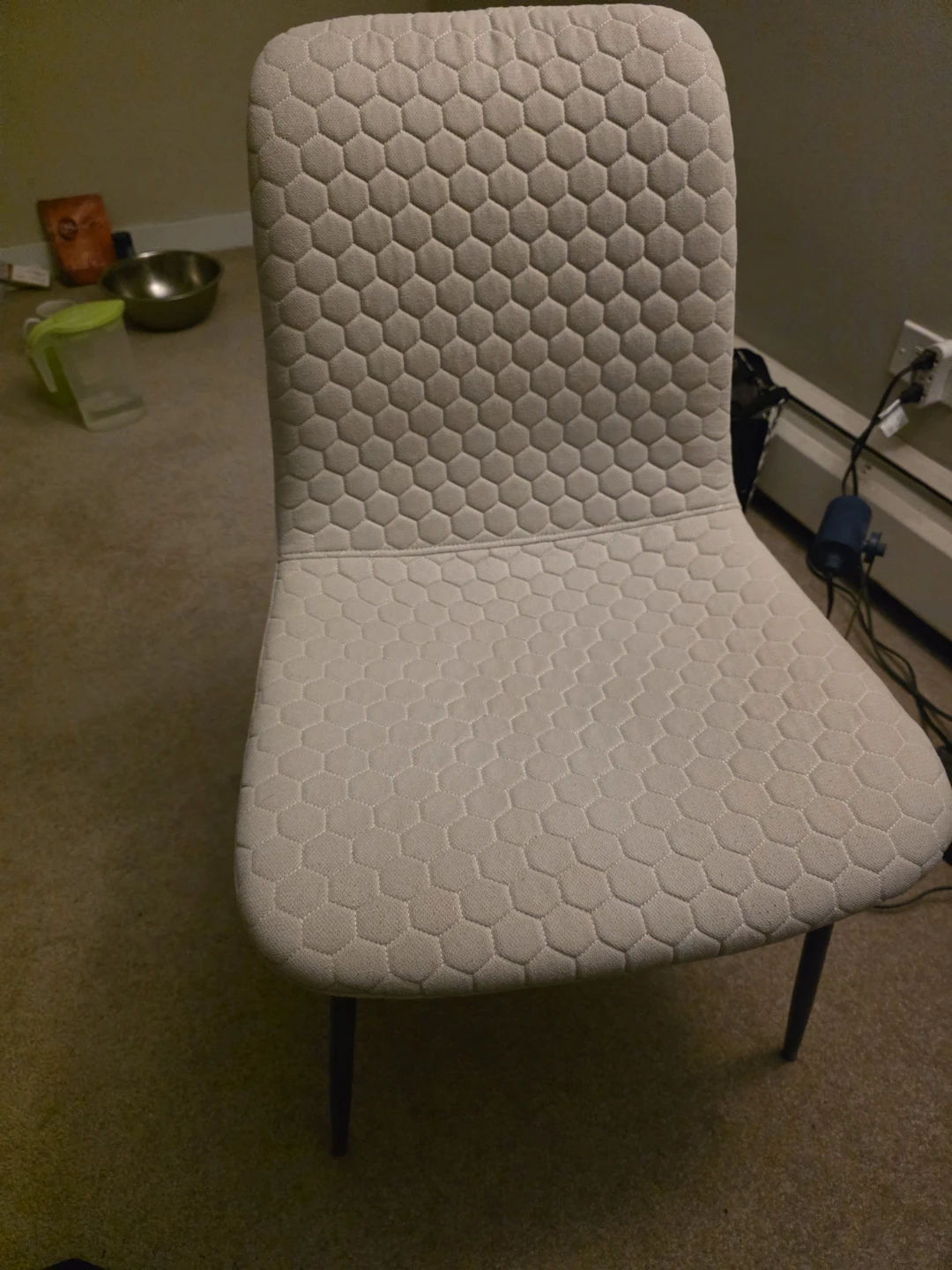 Modern Honeycomb Pattern Dining Chair