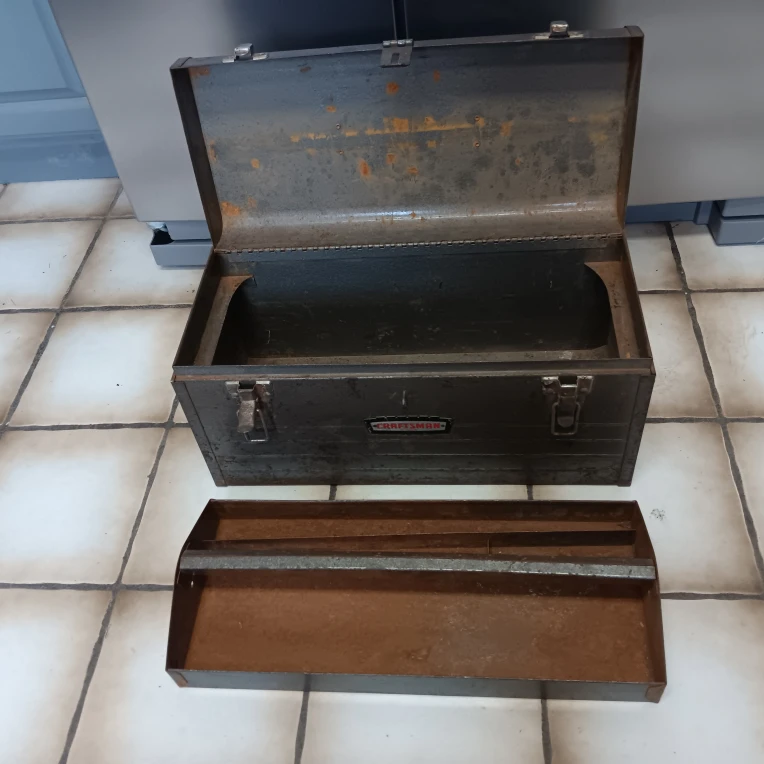 Vintage Craftsman Metal Tool Box - photo 2