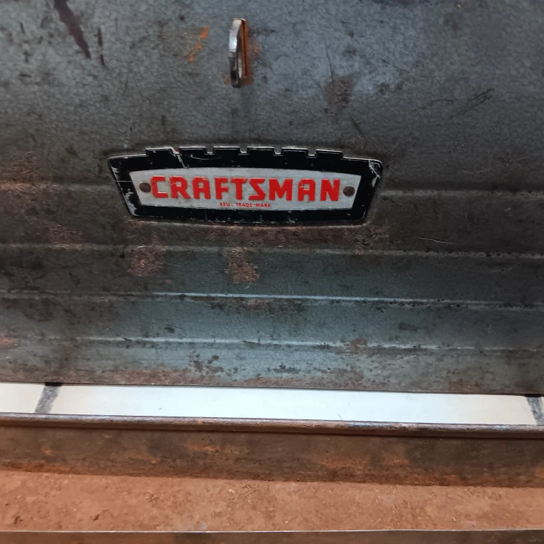 Vintage Craftsman Metal Tool Box - photo 3