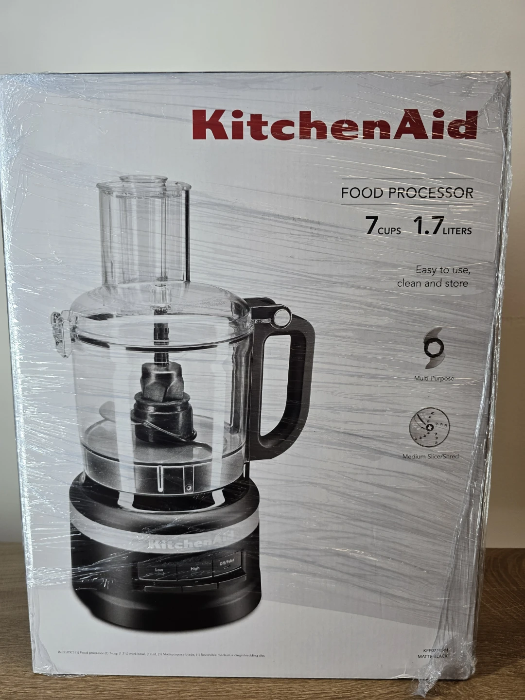 KitchenAid 7-Cup Food Processor Matte Black