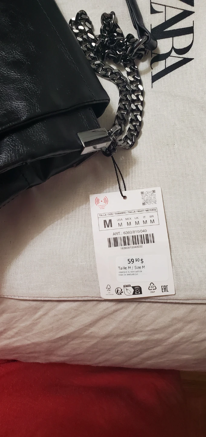 Zara Black Chain Shoulder Bag - photo 3