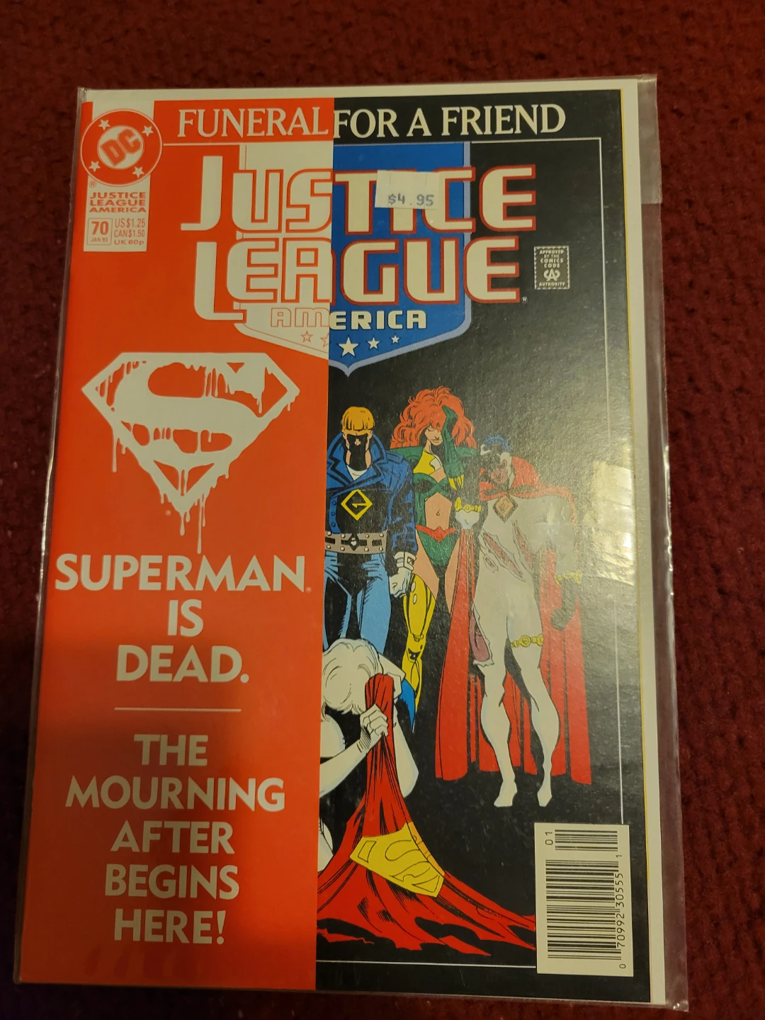 Justice League America #70 Funeral For A Friend Comic