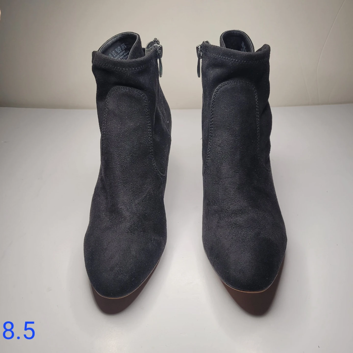 Franco Sarto Black Suede Ankle Boots Size 8.5 - photo 2