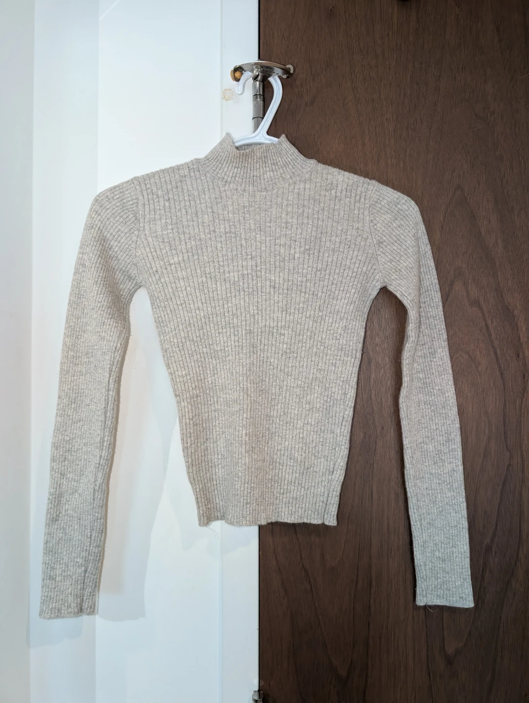 Brandy Melville Mock Neck Ribbed Sweater