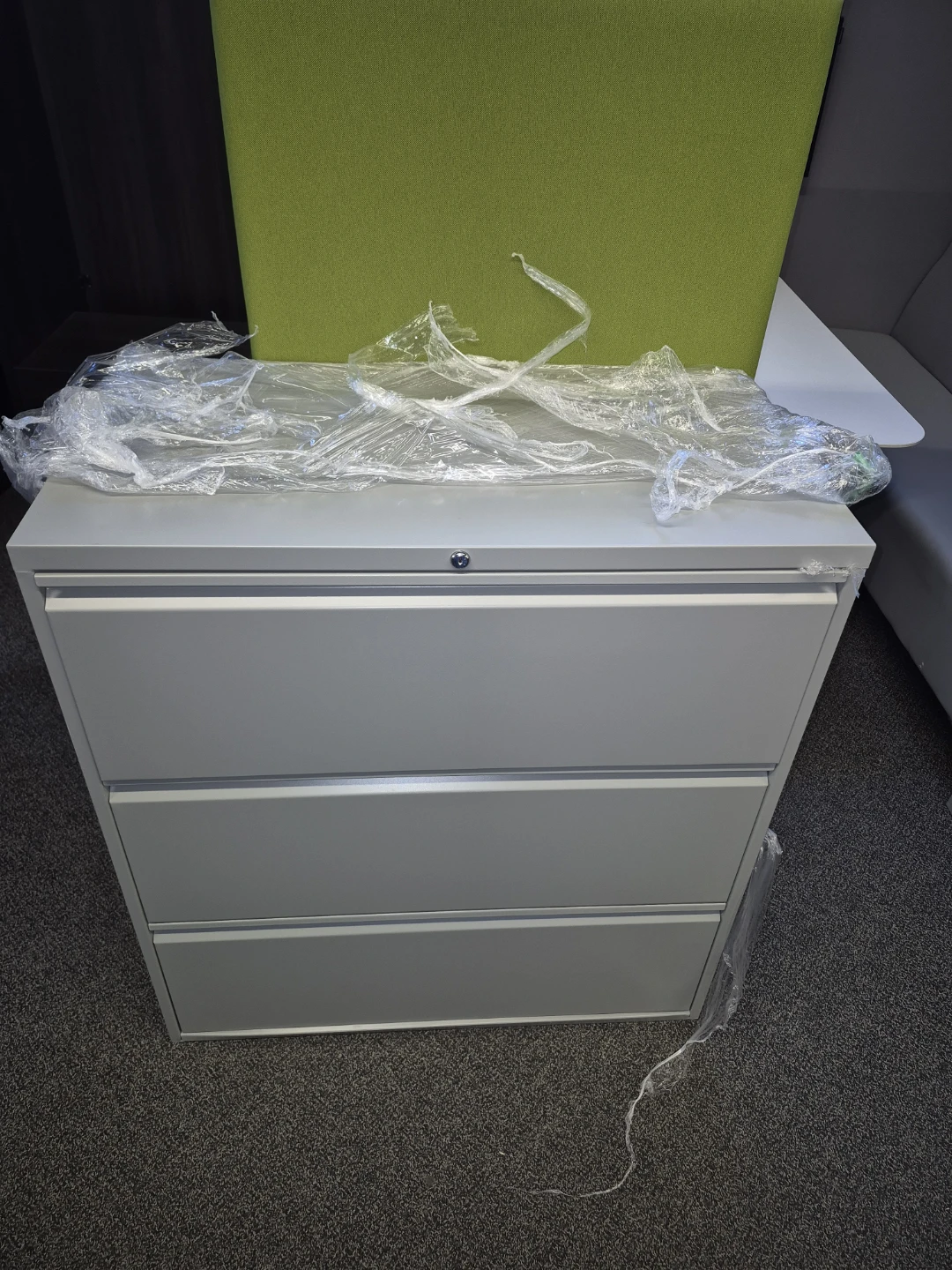 3-Drawer Metal Filing Cabinet - photo 2