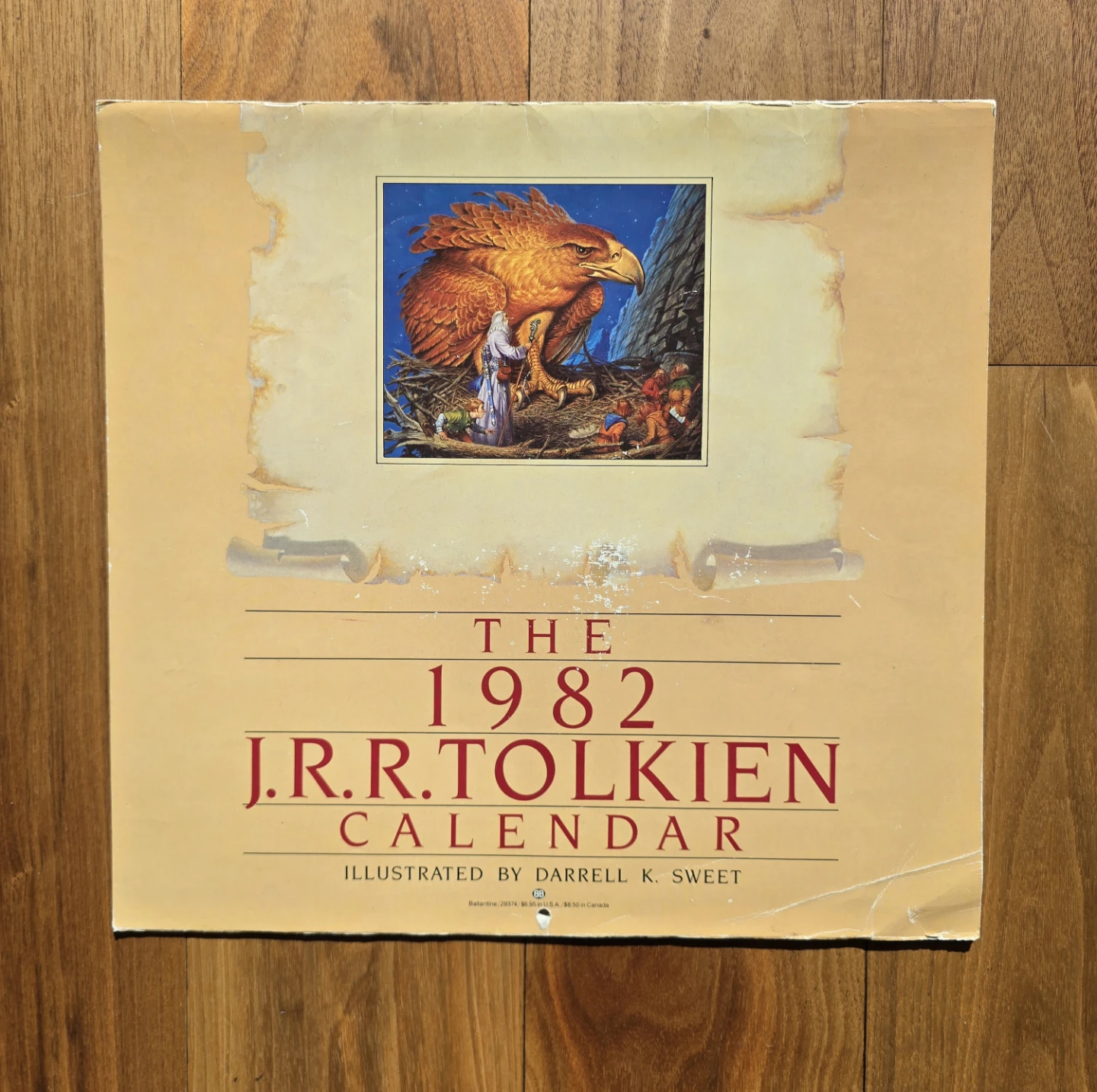 1982 J.R.R. Tolkien Calendar Illustrated by Darrell K. Sweet