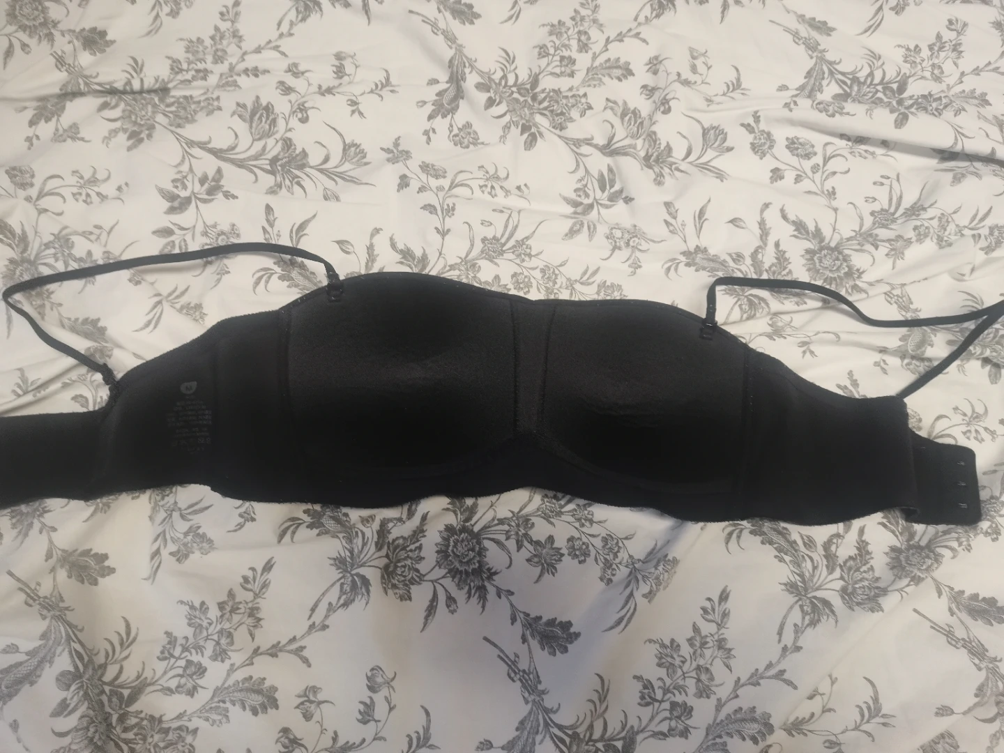 Black strapless bra, size 34B - photo 2