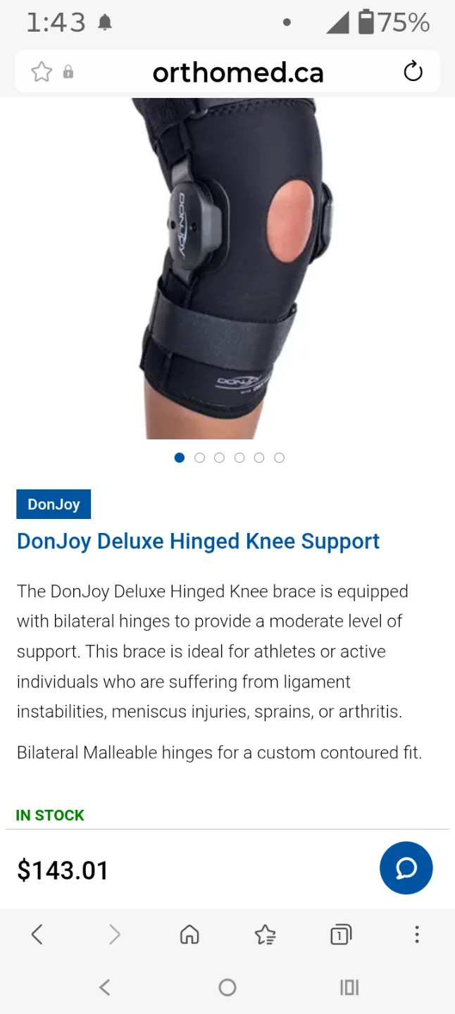 DonJoy Deluxe Hinged Knee Sleeve - photo 2