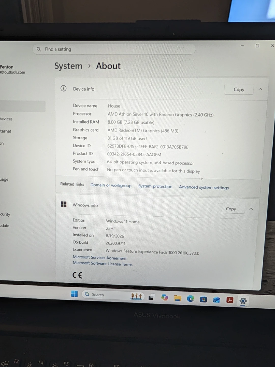 ASUS Vivobook Go 15 Laptop AMD Athlon Silver - photo 3