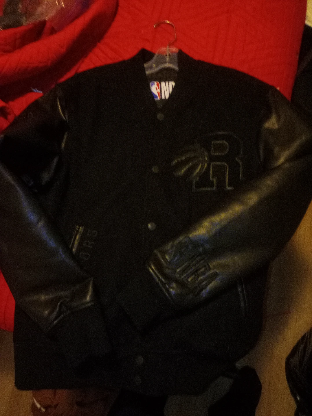 Toronto Raptors Black Varsity Jacket
