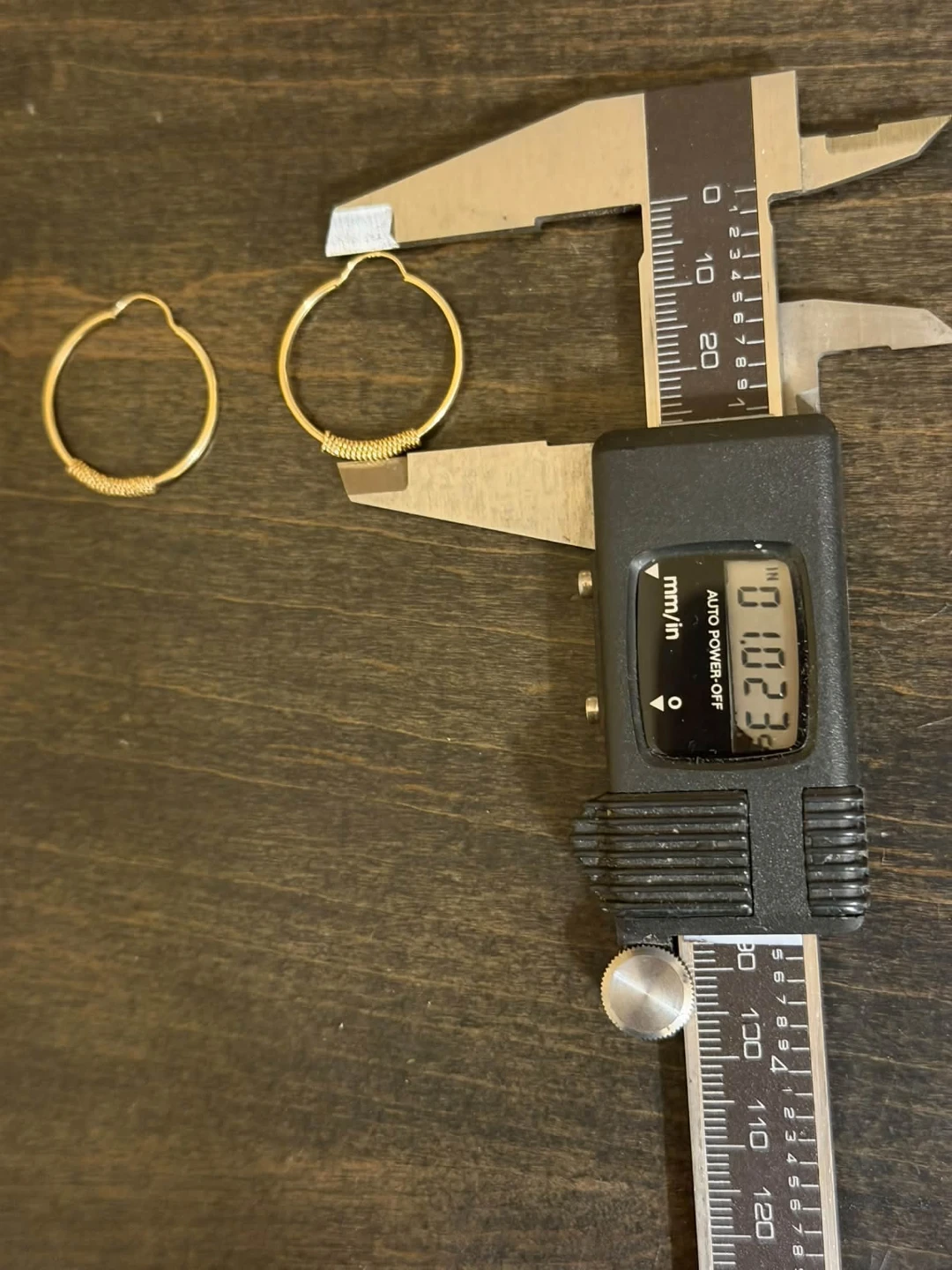 14k gold earrings. Approx 1” - photo 3