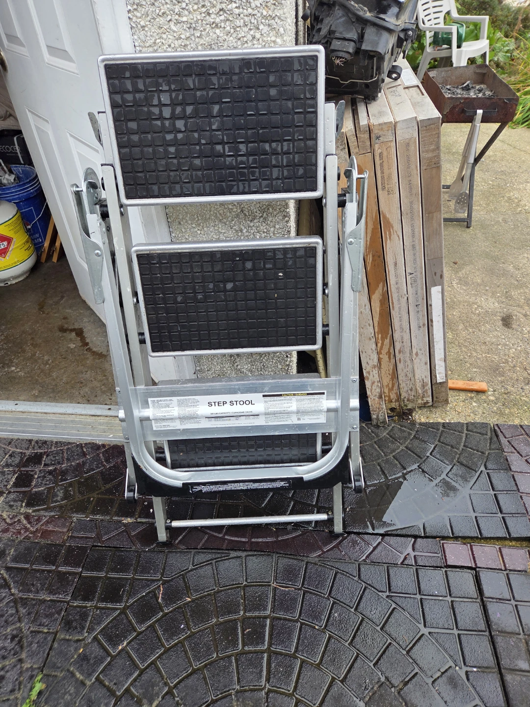 3-Step Folding Step Stool - photo 2
