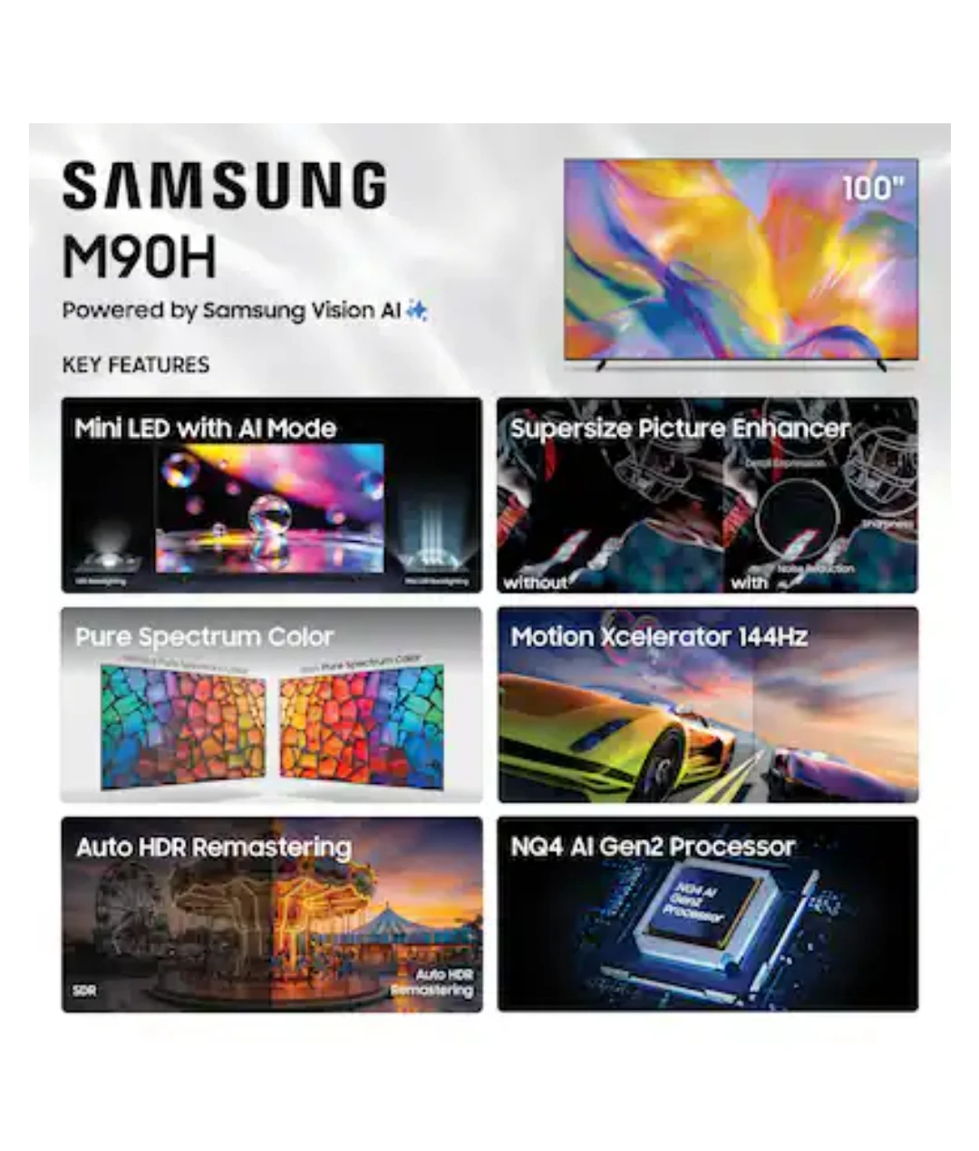 Samsung 100-inch Class M90H Series Mini LED TV - photo 2