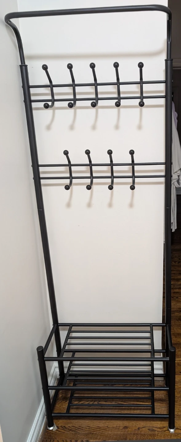 Coat Rack Hall Tree with Shoe Rack