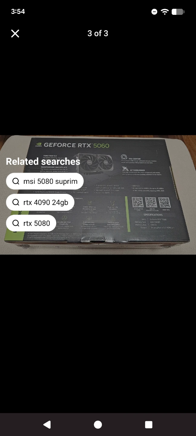 New.  MSI GeForce RTX 5060 Shadow 2X OC Edition Graphics Card - photo 4
