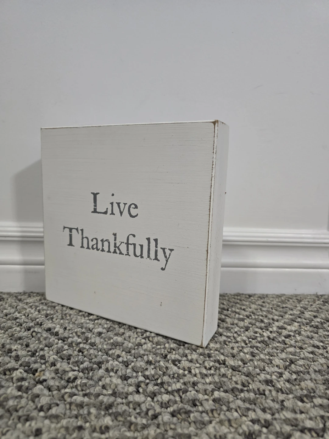 Live Thankfully Wood Block Sign - photo 3