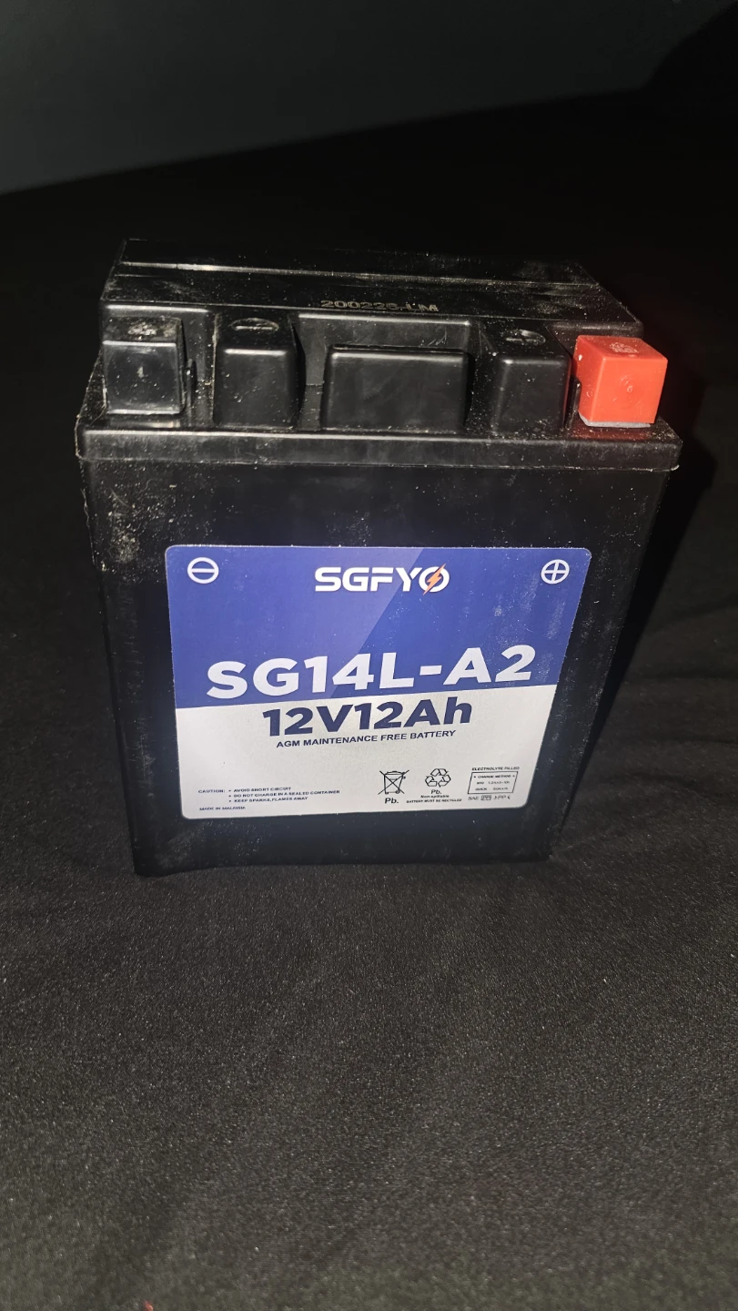 Battery for motorcycle
