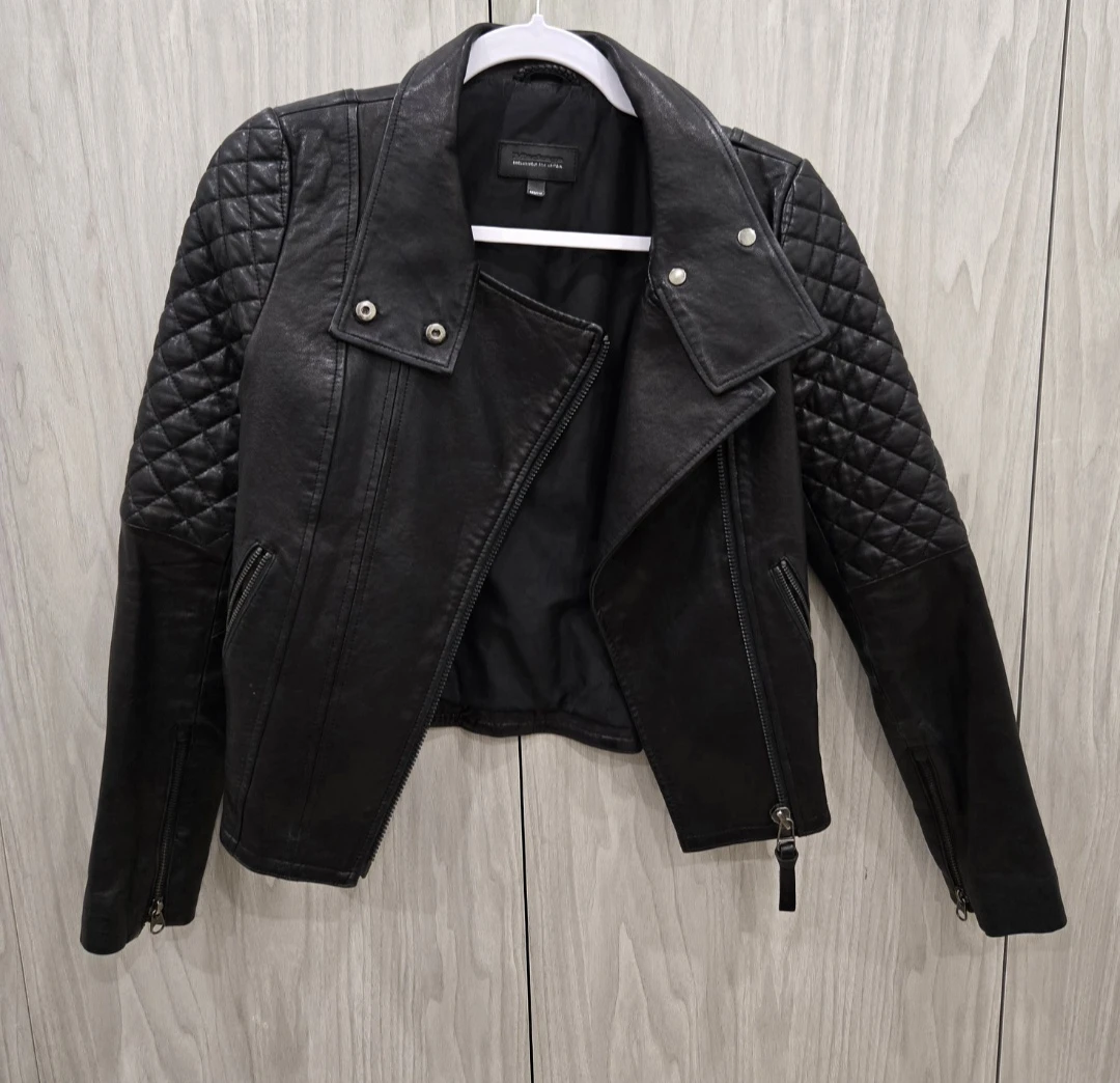 Mackage for Aritzia Leather Jacket XXS $500 Black