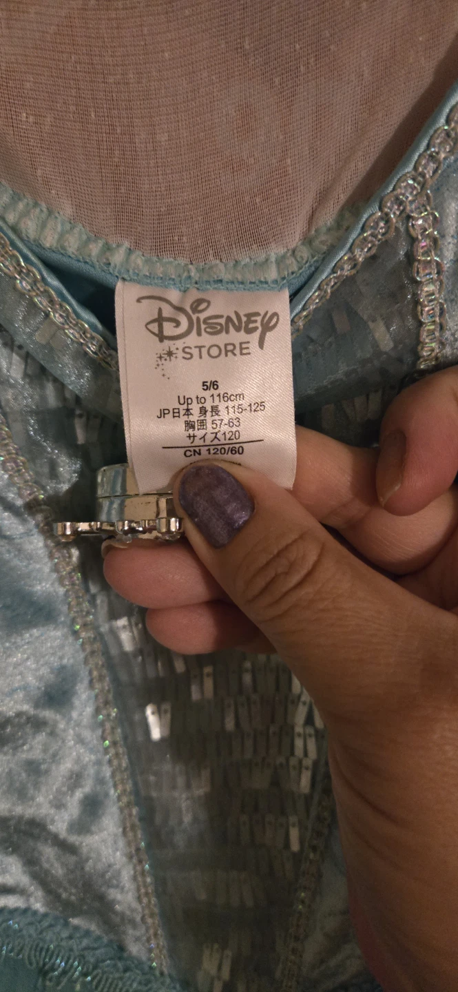 Disney Store Elsa Costume Size 5/6 - photo 2