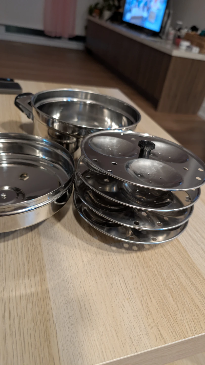 Stainless Steel Idli Cooker / Steamer (4 Tier – 12 Idlis) - photo 2