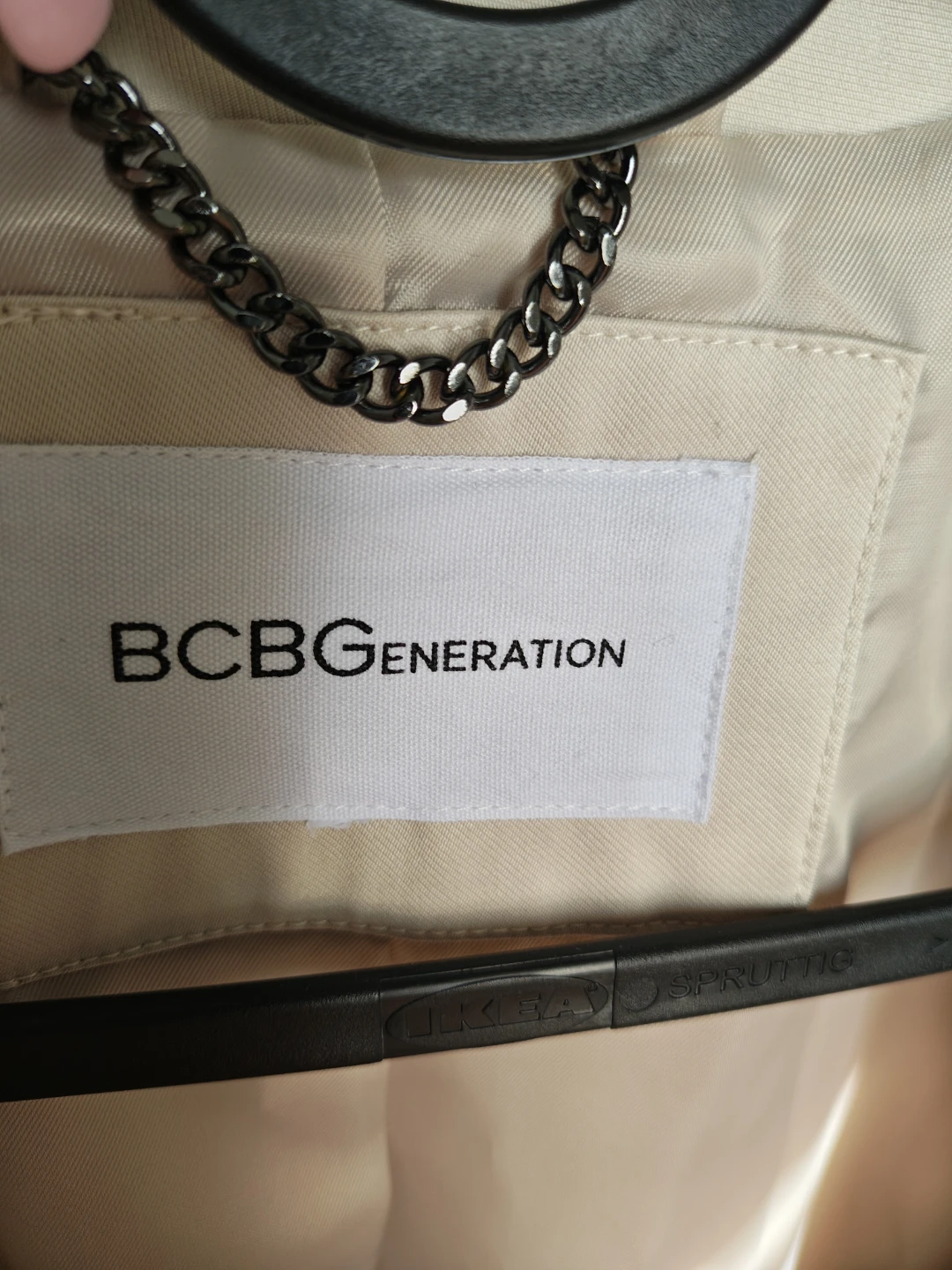 BCBGeneration Cream Moto Trench Coat - photo 5