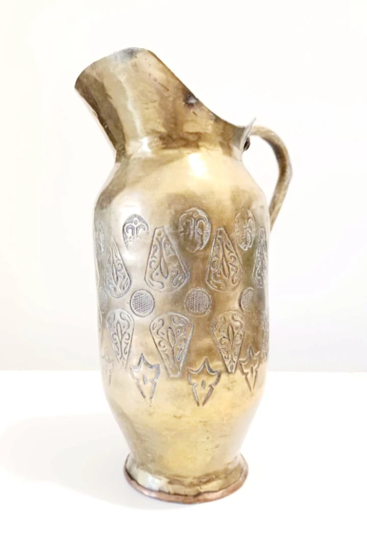Antique Hand Crafted Brass Ewer - photo 2