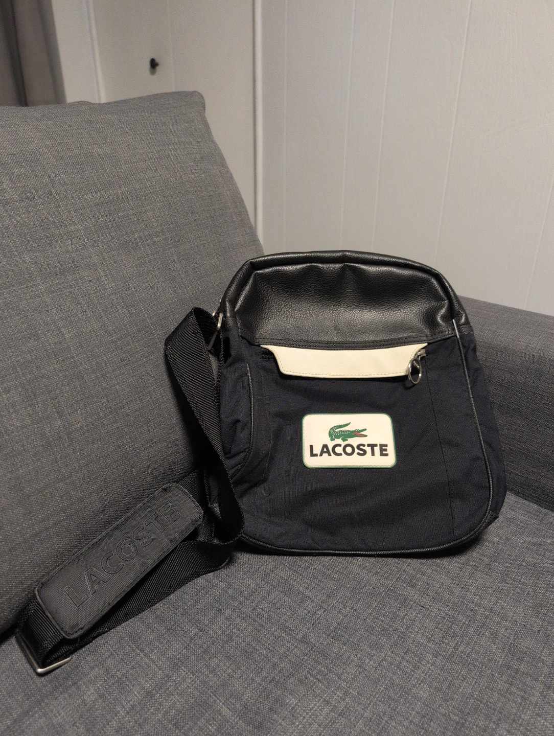 Lacoste Black Crossbody Bag Vintage