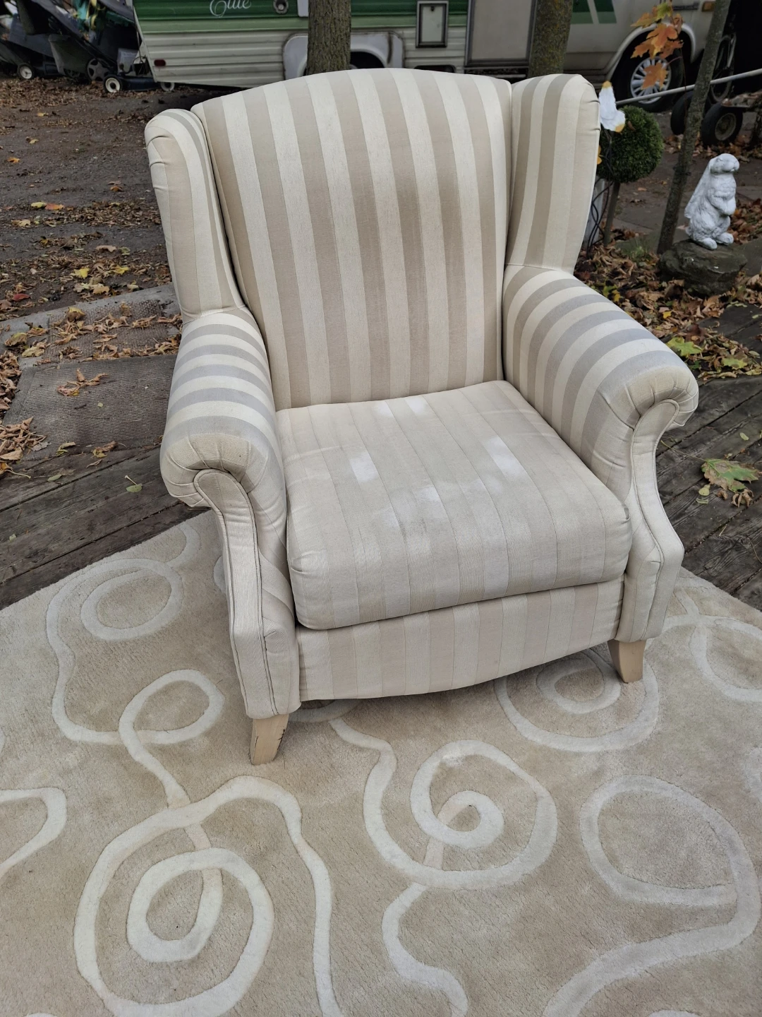 DEEP COMFORTABLE UPHOLSTERED WING TYPE SIDE CHAIR - photo 3