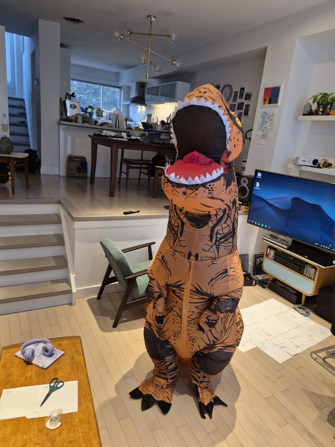 Inflatable T-Rex Costume - photo 2