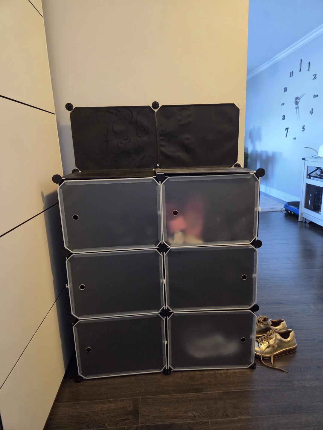 Modular 6-Cube Shoe Storage Organizer