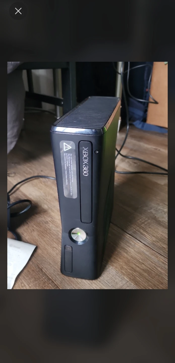 Xbox 360 Console with 3 Controllers and 2 Games