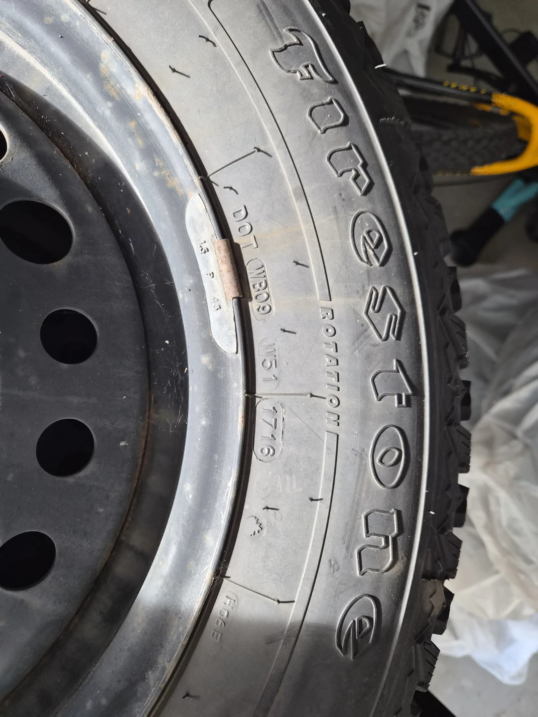 Firestone Winterforce P215/70R16 Tires and rims - photo 2