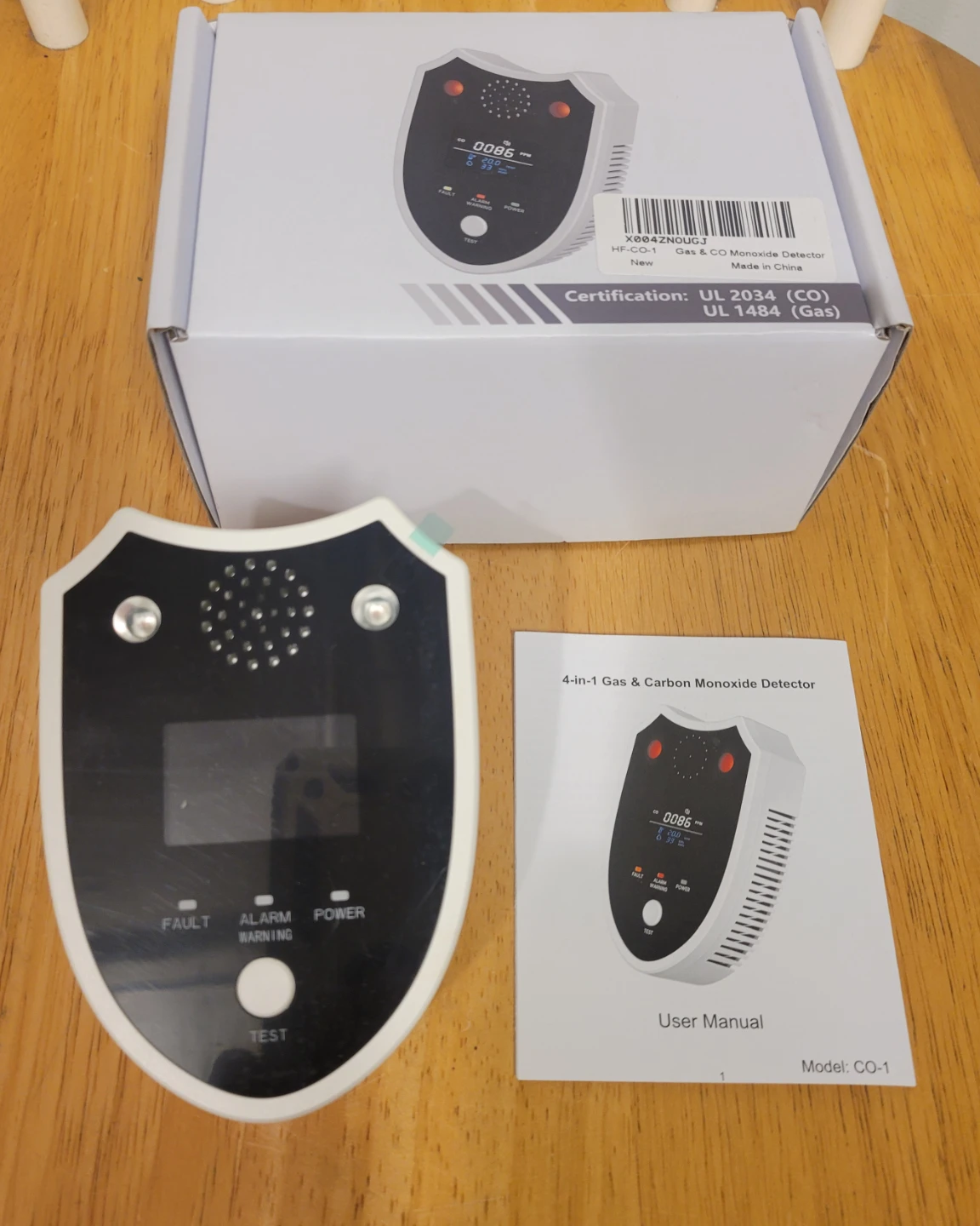 2-in-1 Plug-In Carbon Monoxide & Natural Gas Alarm  / NEW