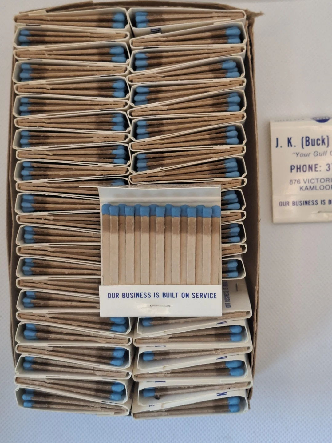 Full Box Vintage Gulf Oil Advertising Matchbooks Unused NOS - photo 2