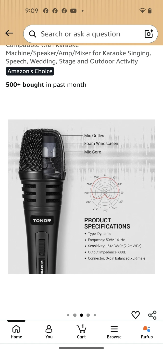 TONOR Dynamic Karaoke Microphone - photo 4