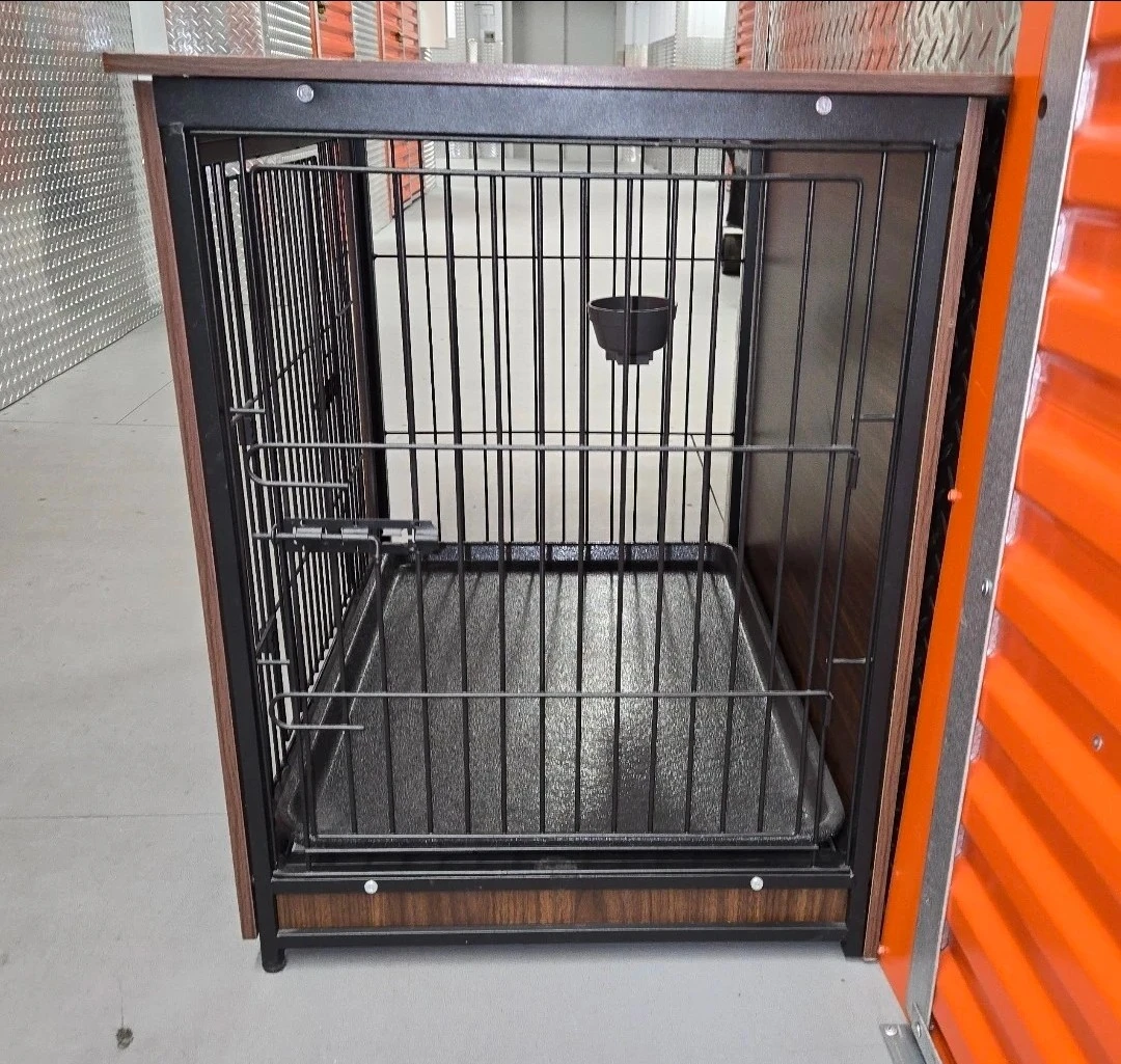 Luxury Wooden Dog Crate Furniture End Table / Kennel Bed - photo 4