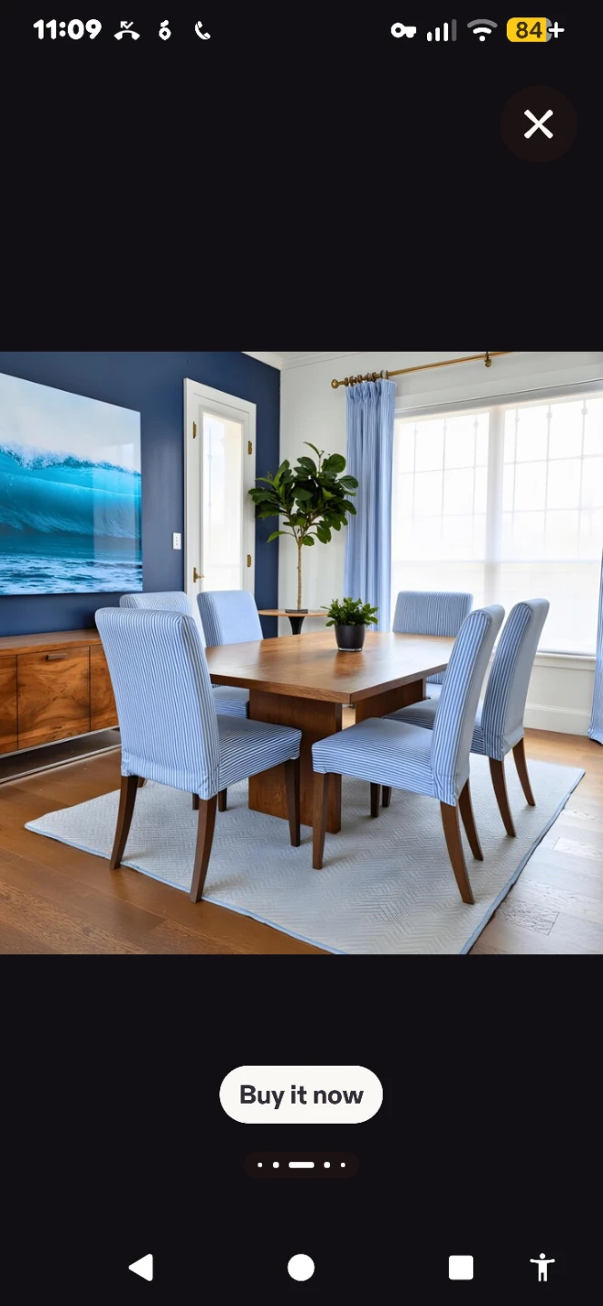 6 IKEA Hendrikdal Dining Chair Slipcovers