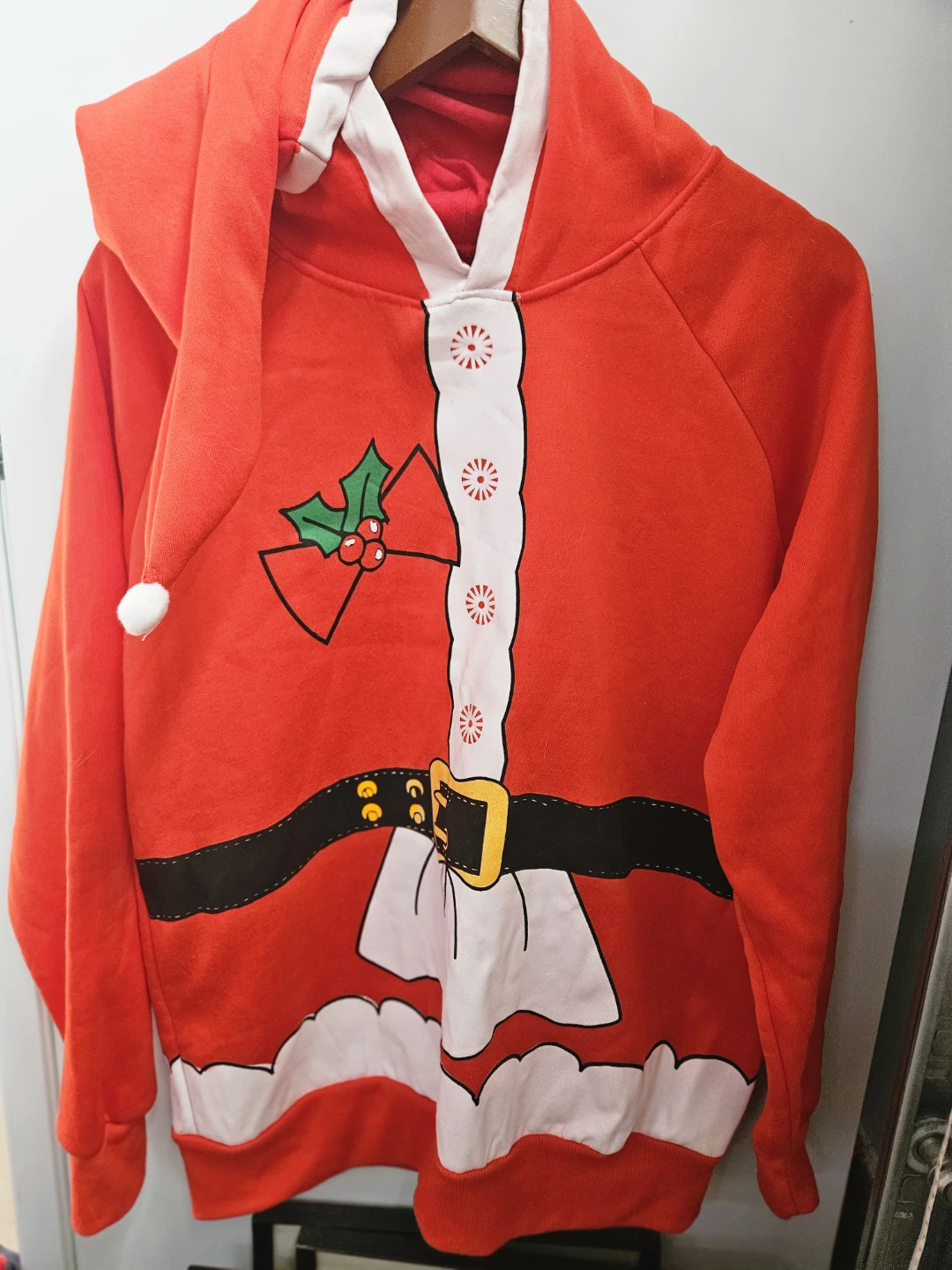 Santa Claus Hooded Sweatshirt, Adult xl