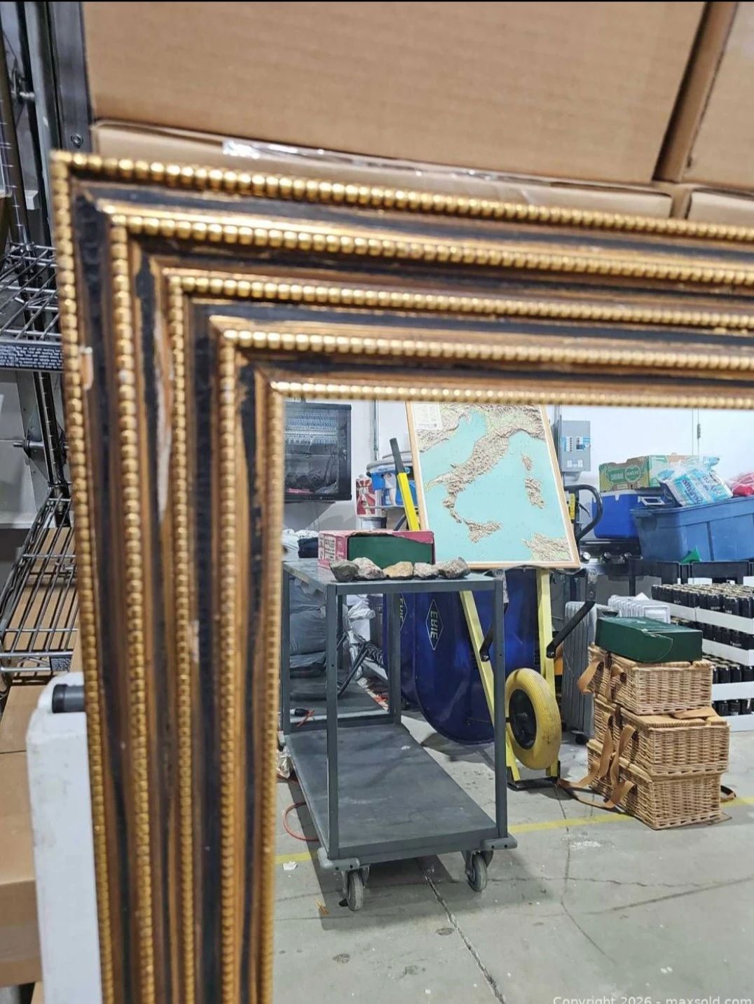 Vintage Ornate Gilt Mirror - photo 3