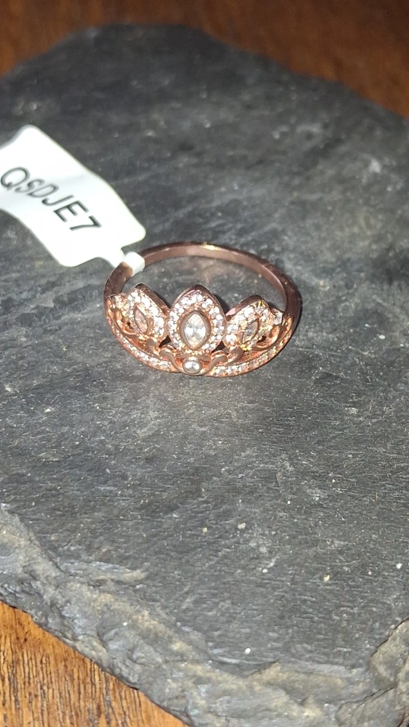 Size 10 - Charmed Aroma Rose Gold Crown Ring - photo 2