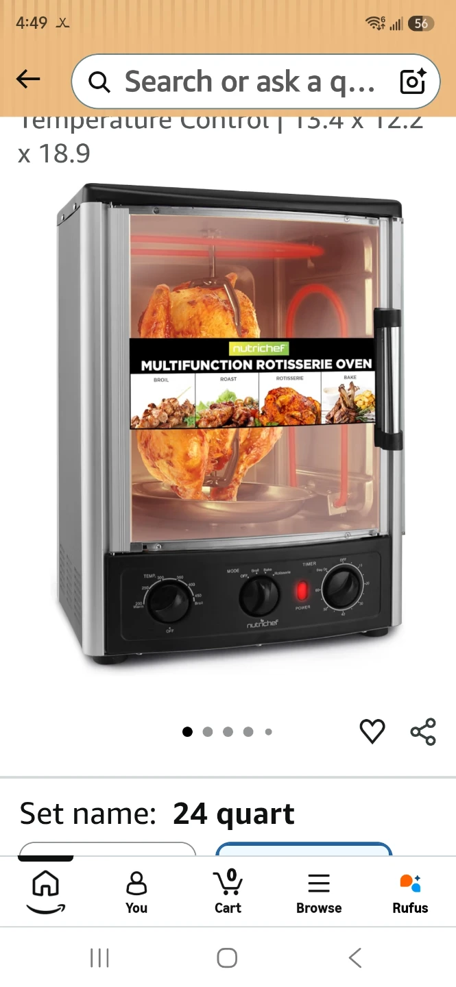 NutriChef Vertical Rotisserie Oven - photo 2