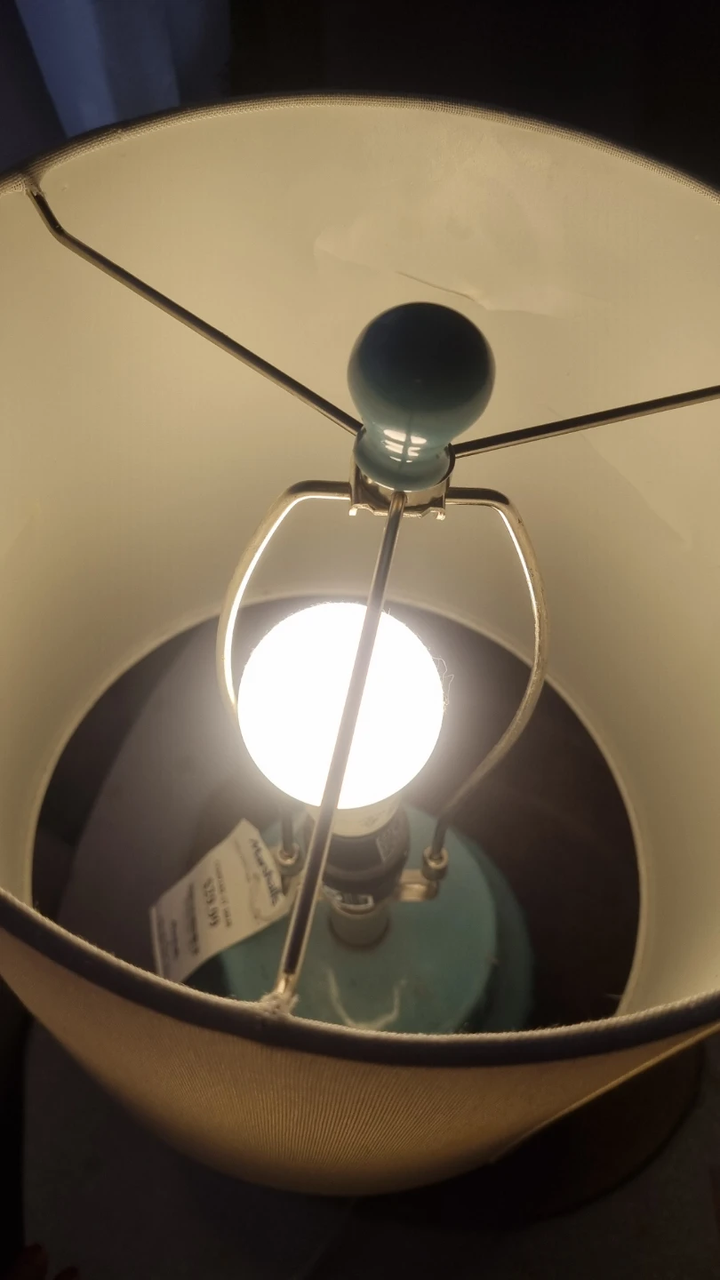 Turquoise Blue Ceramic Table Lamp - photo 3